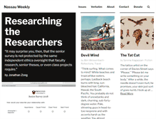 Tablet Screenshot of nassauweekly.com